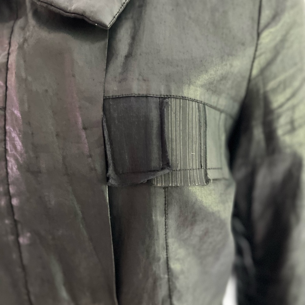 Rare Sarah Pacini coated cotton jacket with magnetic closures. Size M. - Picture 4 of 15